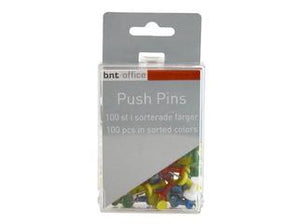Push Pin nálir, Ass. 100/pk