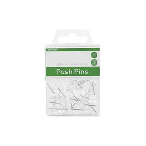 Push Pin nálir, Klárar. 25/pk