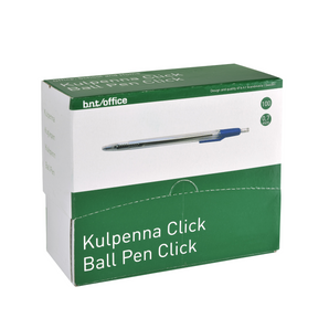 b.n.t. · Kúlupennar · CLICK · 0,7 · Bláir · 100 stk