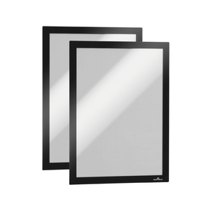 DURAFRAME® A4 · Sjálvklebrandi info-ramma · Svart · 2 stk