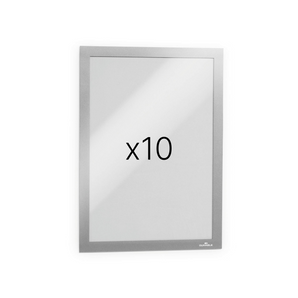 DURAFRAME® A4 · Sjálvklebrandi info-ramma · Silvur · 10 stk