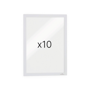 DURAFRAME® A4 · Sjálvklebrandi info-ramma · Hvít · 10 stk