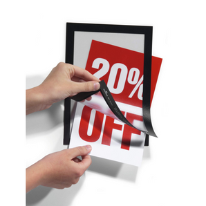 DURAFRAME® A5 · Sjálvklebrandi info-ramma · A5 · Svart · 2 stk