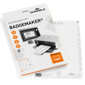 Durable · BADGEMAKER® 60x90 mm · Navnaskeltir · 160 stk