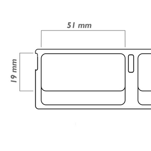 Dymo · 19mm x 51mm · 500 stk