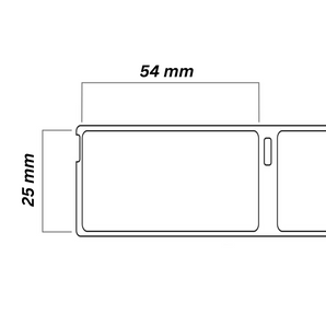 Dymo · 25mm x 54mm · 500 stk