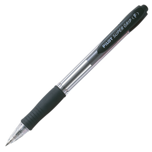 Pilot · Kúlupennur · Super Grip · 0,7 (F) · Svart