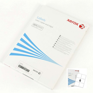 Xerox · Etikettur á A4 · 6stk/ark · 100 ørk