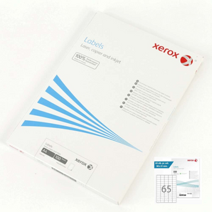 Xerox · Etikettur á A4 · 65stk/ark · 100 ørk