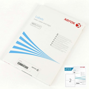Xerox · Etikettur á A4 · 2stk/ark · 100 ørk