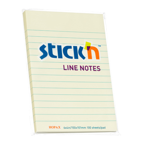 Stikn · Post-it · 102x152mm · Linjera · 6 stk